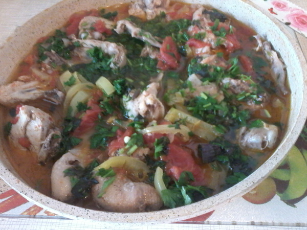 Chicken with vegetables - Recipe, Cooking