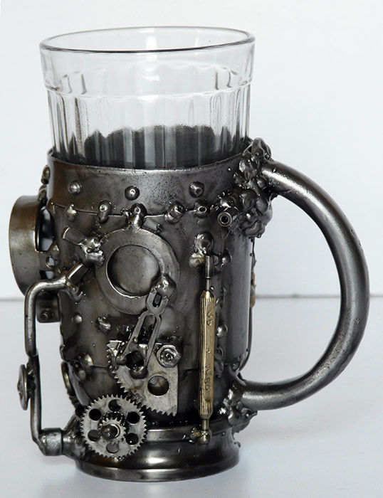 Cup holder with thermometer - Cup holder, Tableware, Steampunk, Cup, Craft, Longpost