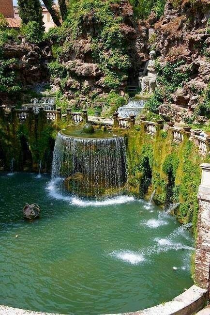 A selection of different waterfalls and fountains - Fountain, Waterfall, Water, Creative, A selection, Longpost