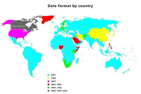 World date formats - Canada, date, Oddities, North America, Cards, Reddit