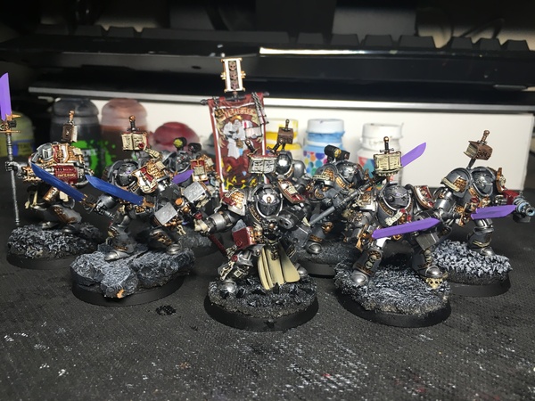 [NOT] I'm tired of painting metal - My, Wh miniatures, Warhammer, Warhammer 40k, Gray knights, Paladins, Terminator