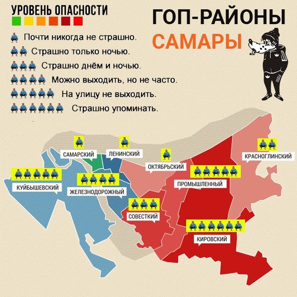 Where they will knock on the head: Samarans made a map of the gop-districts of the city - Saratov, Gopniks, Cards, Confrontation, Samara