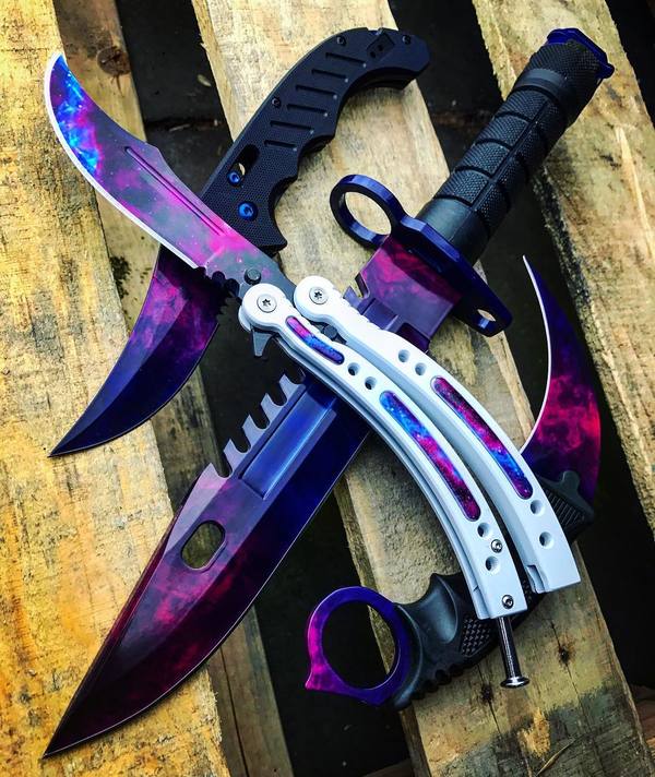 Galaxy Knives - Knife, Galaxy, Butterfly Knife