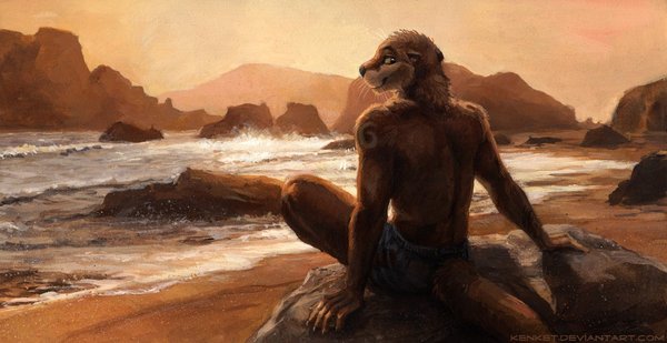 On the beach - Furry, Kenket, Sea, Wave