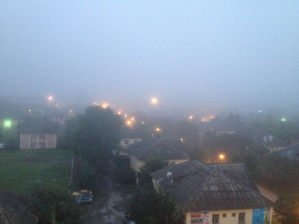 Fog - My, Fog, Upper Pyshma, Haze, Morning, Video, Longpost