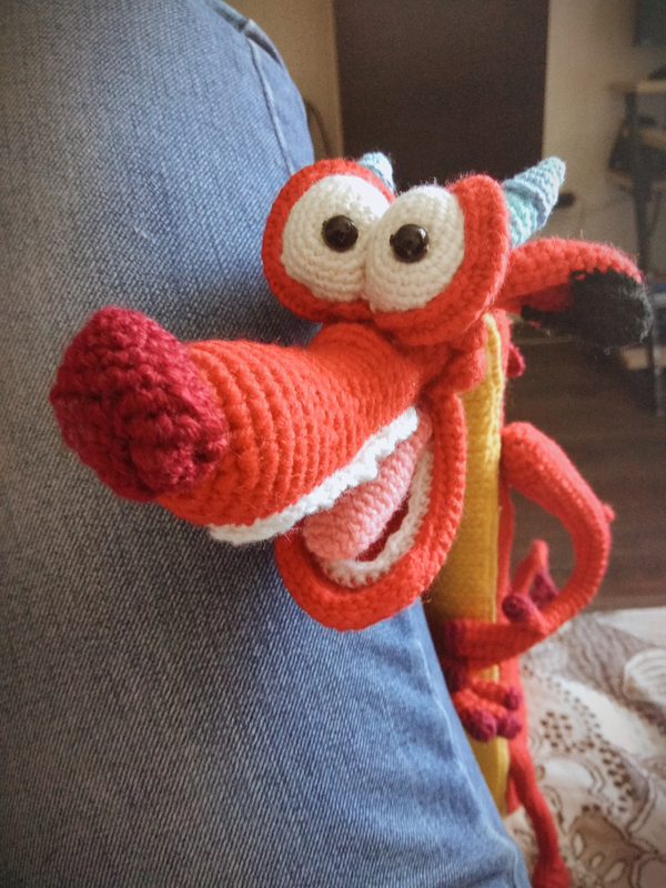 Almighty, charming, unbending Mushu. - My, Just, Soft toy, Presents, friendship