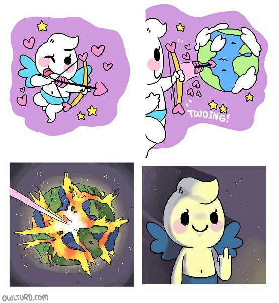 Cupid - Cupid, Comics, Owlturd, Planet Earth