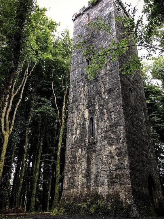 We found this tower in an Irish forest. Looks like something out of a fairy tale. - Tower, Forest, Story