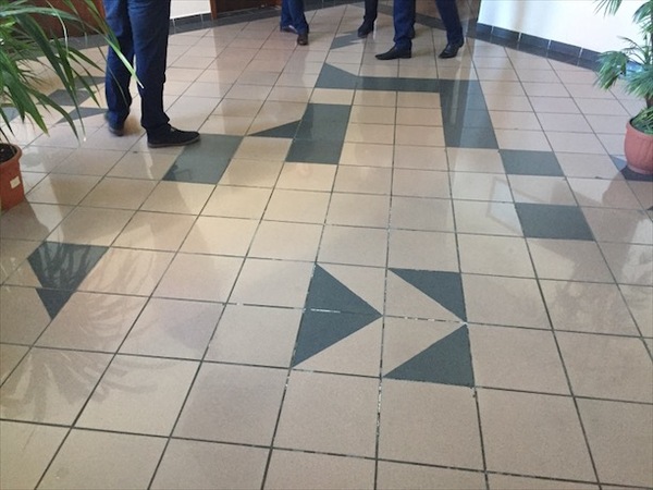 What did the perfectionists do to these tilers? - Tile, Perfectionism, My, Abstraction, Builders