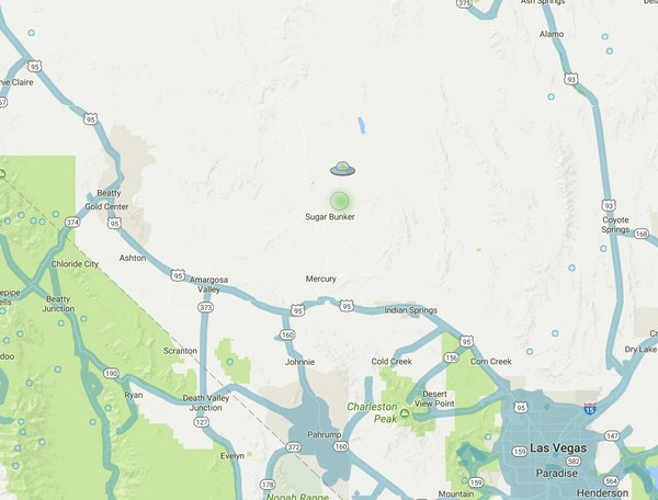 Истина где-то рядом... - Google Street View, Зона 51, НЛО