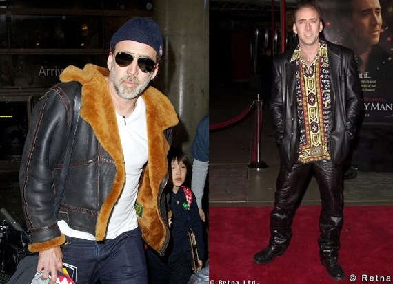 Nick Cage is so different everywhere. - Nicolas Cage, Fashion, Cloth, Outfit, Longpost