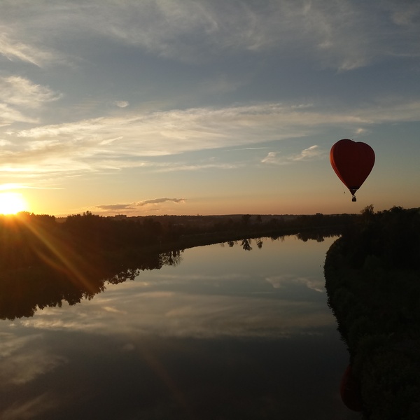 Flight in a hot air balloon. - My, Flight, Balloon, Landscape, Longpost