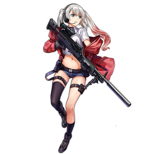 Anime art - Anime, Weapon, Sniper rifle