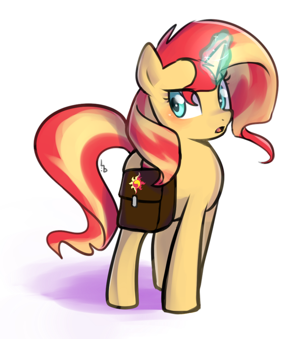 Sunset with her bag My Little Pony, Equestria Girls, Sunset Shimmer, Haden-2375