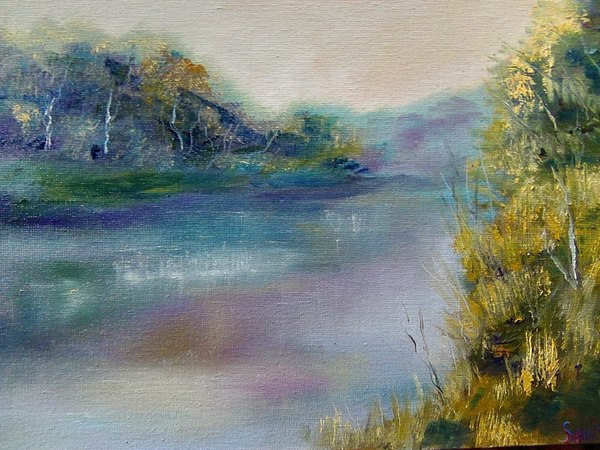 Summer oil. Planner - My, Plein air, Nature, Landscape, , Oil painting