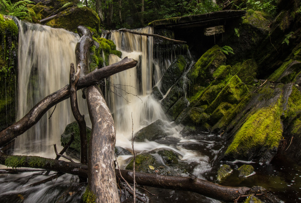 Waterfall White Bridges. - My, Waterfall, Карелия, White Bridges, The photo, Longpost