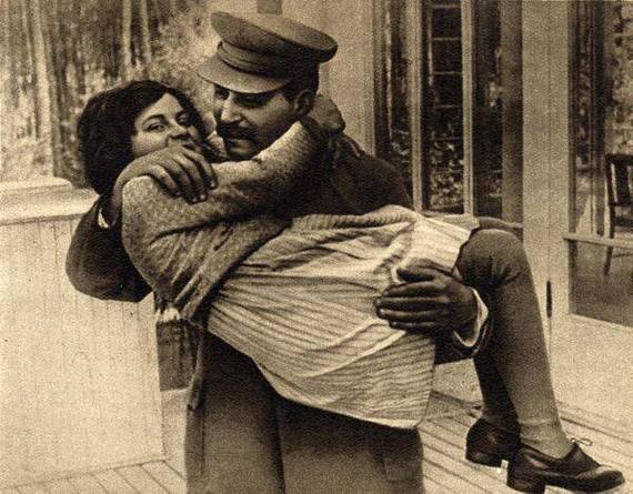 Joseph Stalin with his daughter Svetlana. - Stalin, Story, The photo