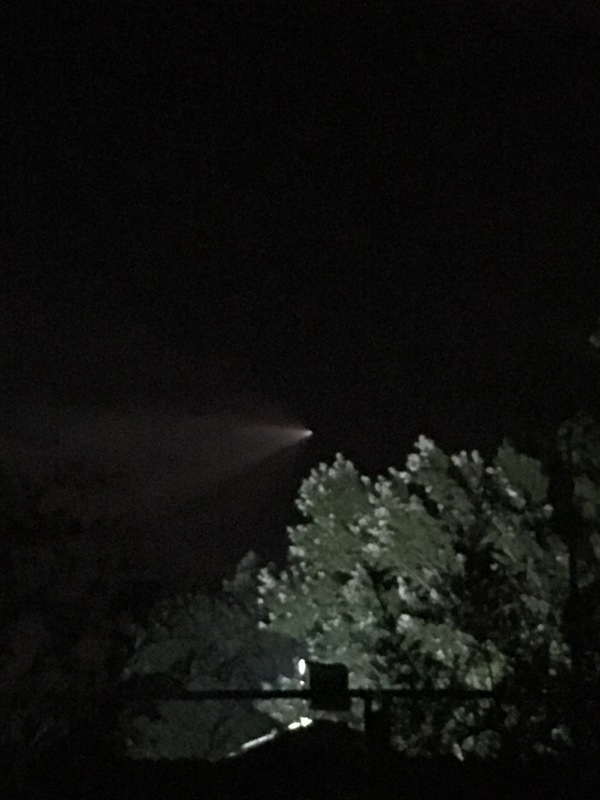 An incomprehensible object flew over Almaty. I was in the mountains and saw a strangely luminous object in the sky. Flying pretty fast... - What's this?, My, UFO