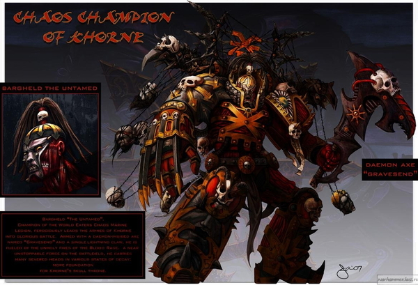   Warhammer 40k, Wh Art, World Eaters, Chaos Space marines, 