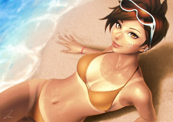 Summer Tracer - Overwatch, Tracer, Umigraphics