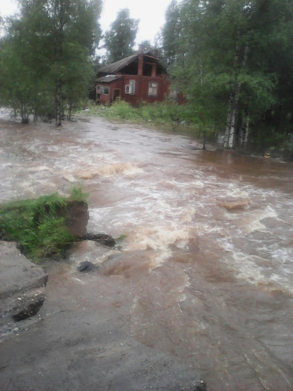 State of emergency in the city of Vytegra, Vologda region - My, Vytegra, Emergency, , Bad weather, Longpost