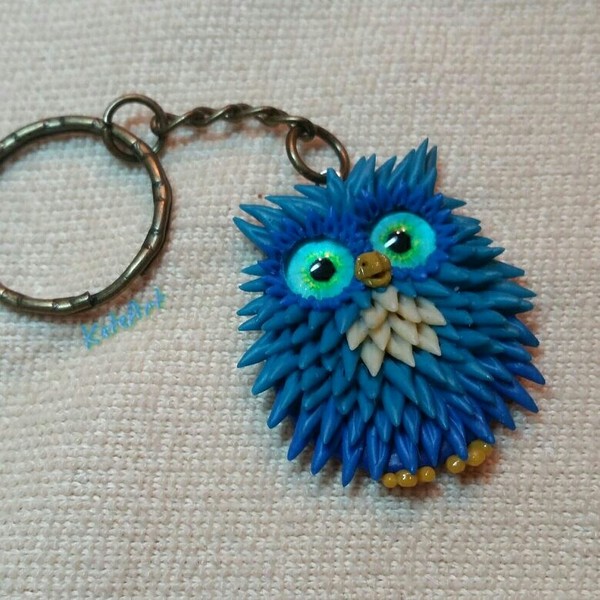Owls keychains - My, Polymer clay, Handmade, Owl, Order, Longpost