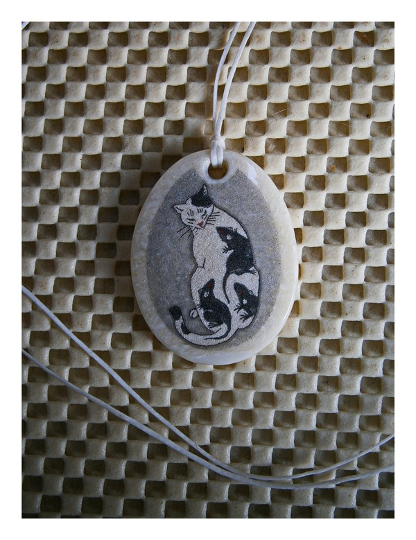 Mulk - Needlework without process, Scream, cat, Mouse, Keychain, Suspension