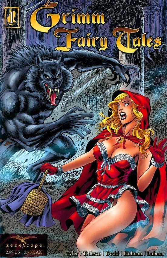 Комикс Grimm Fairy Tales, выпуск #1: «Красная Шапочка» - Сказка, Комиксы, Grimm Fairy Tales, Красная шапочка, Графические новеллы, Сказки на новый лад, Длиннопост