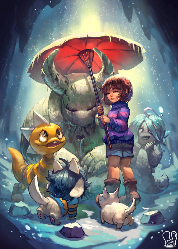 Monument to Pacifism - Undertale, Frisk, Monster Kid, Temmie, Annoying Dog, Asriel