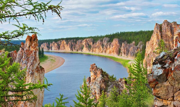 Амга - одна из живописнейших рек Якутии - Якутия, Амга, Красота природы Якутии, Фотография, Длиннопост