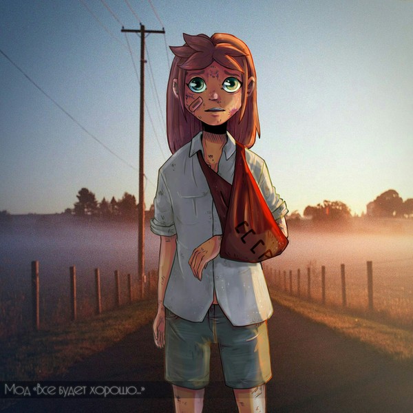 Everything will be alright - Ulya - Anime, Not anime, Camp owlet, Endless summer, Visual novel, Ulyana, Art