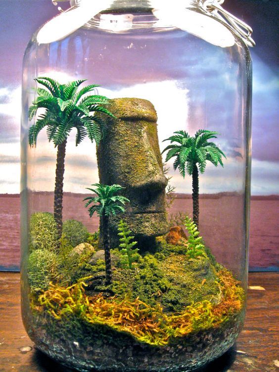 Earth behind glass - Diorama, , Decor, Small world, The photo, Longpost