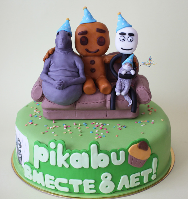 Together 8 years! - My, Peekaboo, Birthday, Cake, Peekaboo Cake, Birthday Picabu