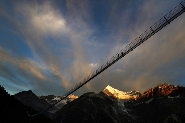 The world's longest suspension footbridge - Bridge, Pedestrian bridge, , Nature, Interesting, Longpost