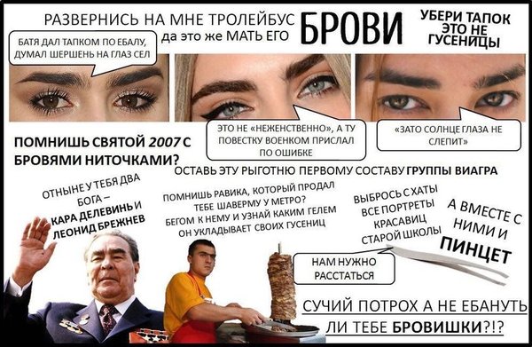 Beauty Lessons for Peekabushnikov - Not mine, Makeup, Brows, Post #11184063, Picture with text, Mat, Tags are clearly not mine