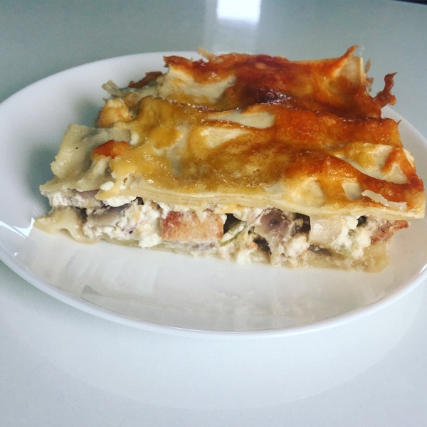 Lasagne with chicken - My, Lasagna, Food, Recipe, My, Cooking, Longpost