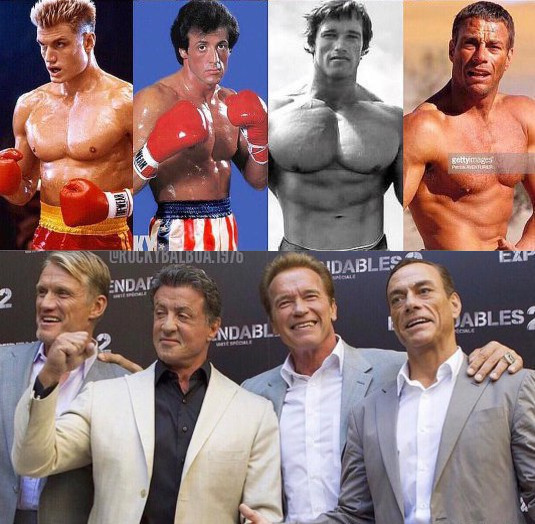 Gang - It Was-It Was, Arnold Schwarzenegger, Sylvester Stallone, Jean-Claude Van Damme, Dolph Lundgren