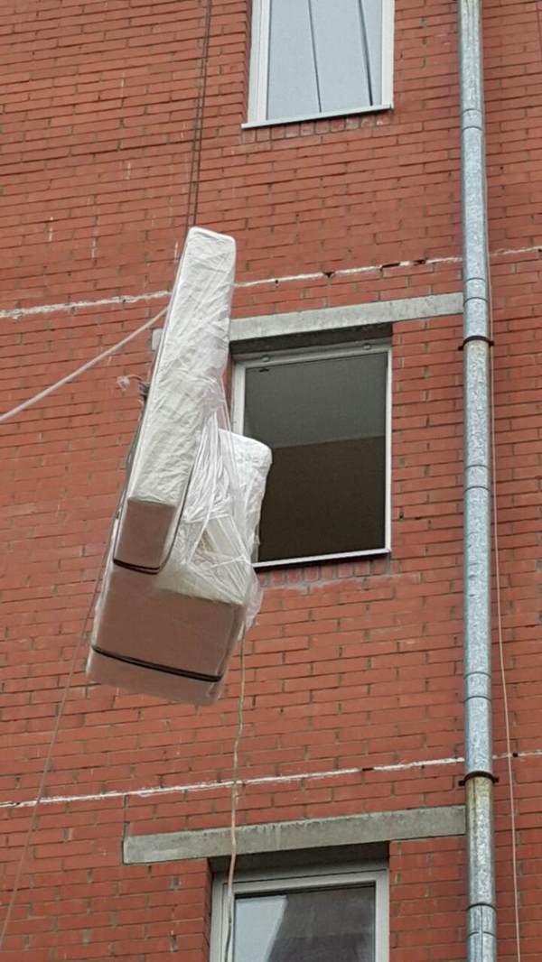 Мой первый в жизни опыт Переезд, Мебель, Перенос, Подъем, Окно, Впихивание, Скалолазание, Длиннопост