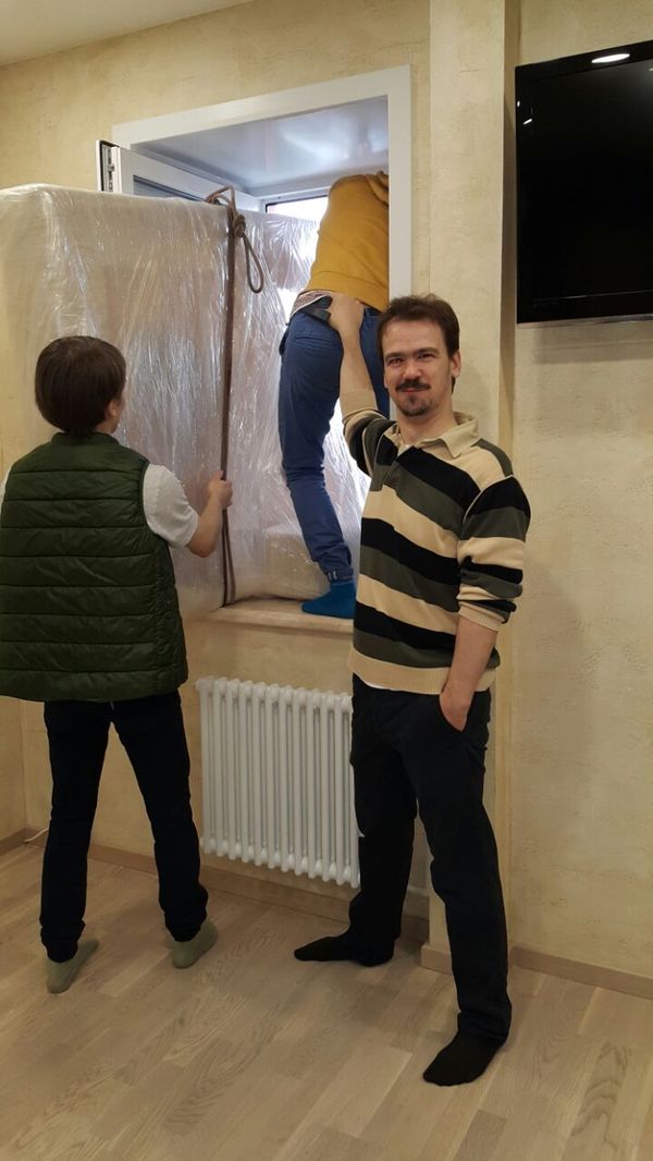 Мой первый в жизни опыт Переезд, Мебель, Перенос, Подъем, Окно, Впихивание, Скалолазание, Длиннопост