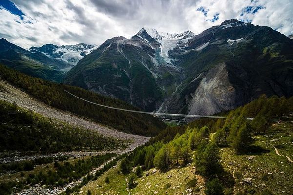 World's longest suspension bridge opens in Switzerland - Switzerland, Suspension bridge, The national geographic, Video, Longpost, Suspension bridge