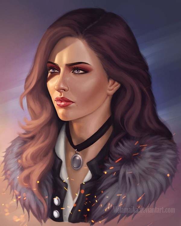 Digital drawing of Yennefer of Vengerberg - My, Art, Fantasy, Yennefer, Witcher, Digital drawing, Games