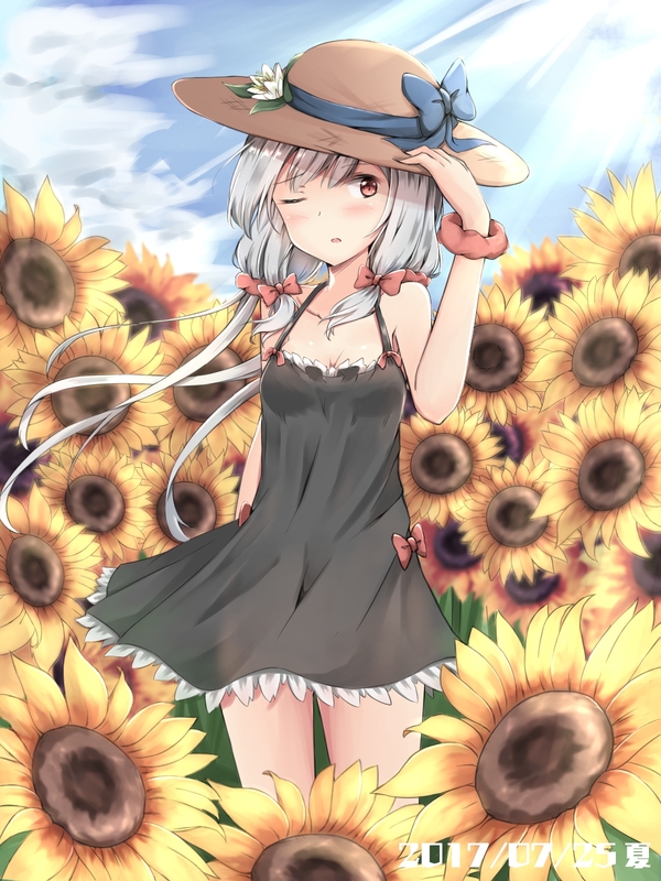 Sunflower - Anime original, Anime, Anime art, Sunflower