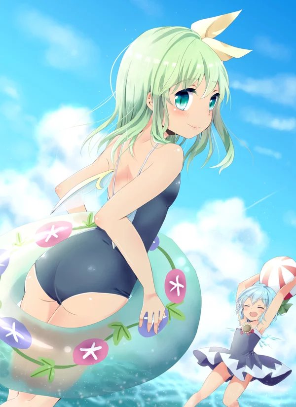 Суббота в Генсокё - NSFW, Аниме, Anime Art, Touhou, Cirno, Flandre Scarlet, Komeiji Koishi, Daiyousei, Kazami Yuuka, Длиннопост