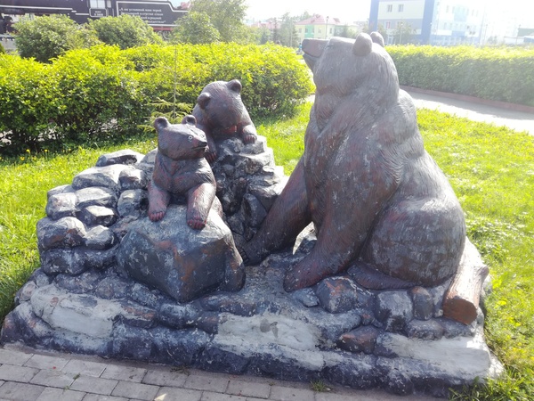 Monument of perseverance. - Longpost, Addiction, My, Stubbornness, Bear, Sight, Mezhdurechensk, The Bears