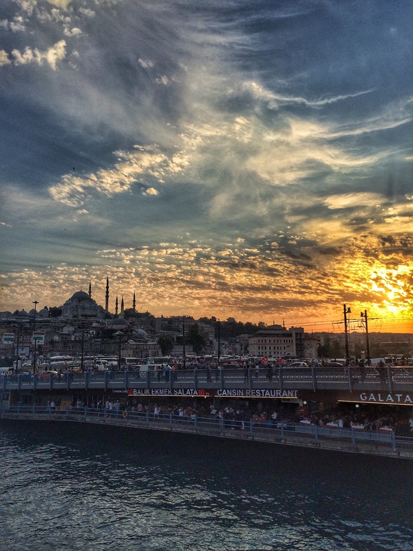 Sunset - My, The photo, Sunset, Istanbul, Golden Horn, The bay