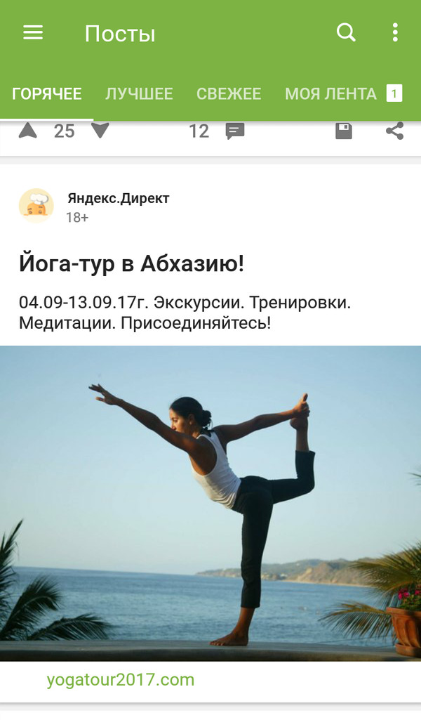 Волна про Абхазию добралась и до Яндекс-директ