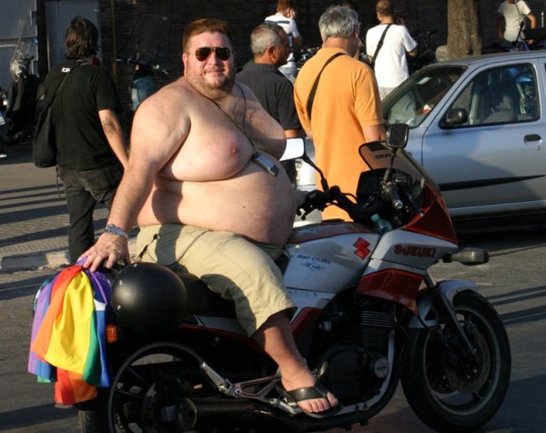 All his life he wanted a fast Suzuki and free boobs, but what did you achieve? - NSFW, Humor, Boobs, Moto, Suzuki, 