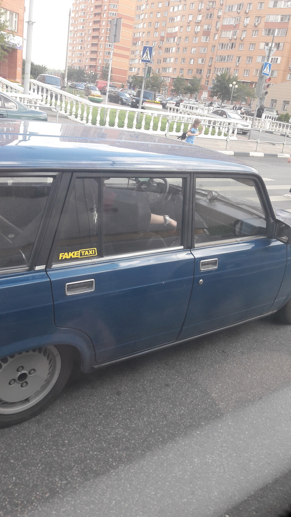 Fake taxi on the streets of Dzerzhinsky Moscow Region - Fake taxi, Dzerzhinsky