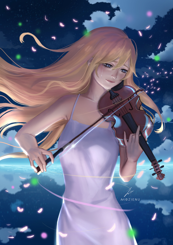 Your Lie in April - Anime art, Anime, Shigatsu wa Kimi no Uso, Miyazono kaori