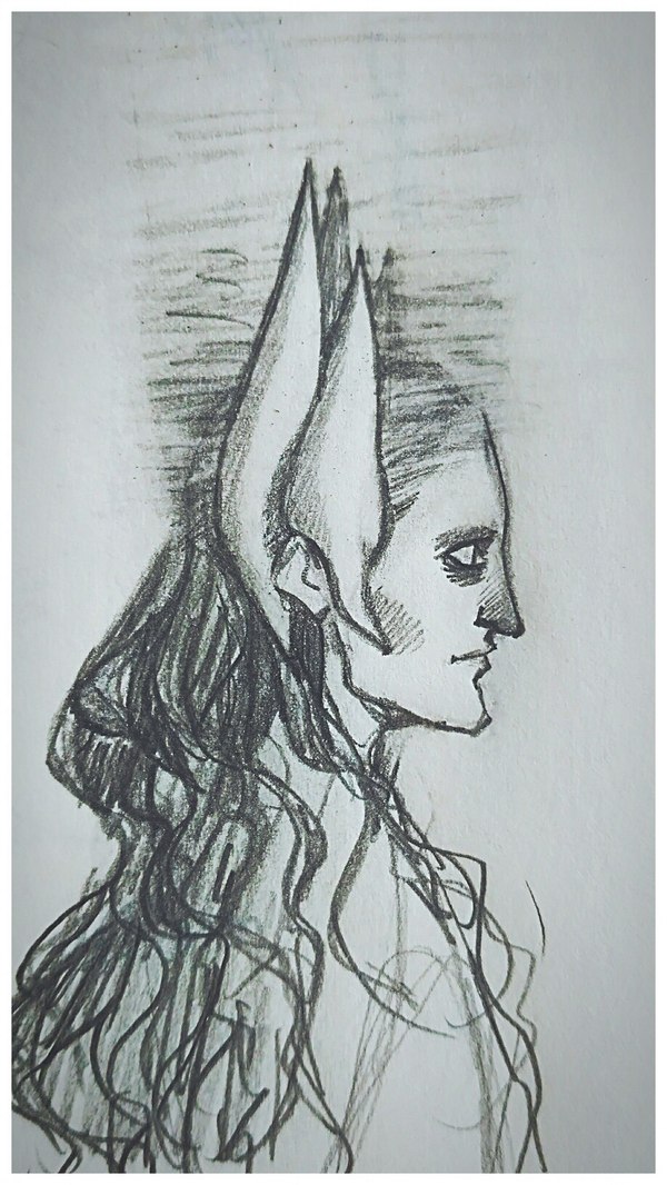 Pencil profile. Sketch for a full score. - My, Sketch, Sketchbook, Portrait, Drawing, Pencil drawing, Quickly, 